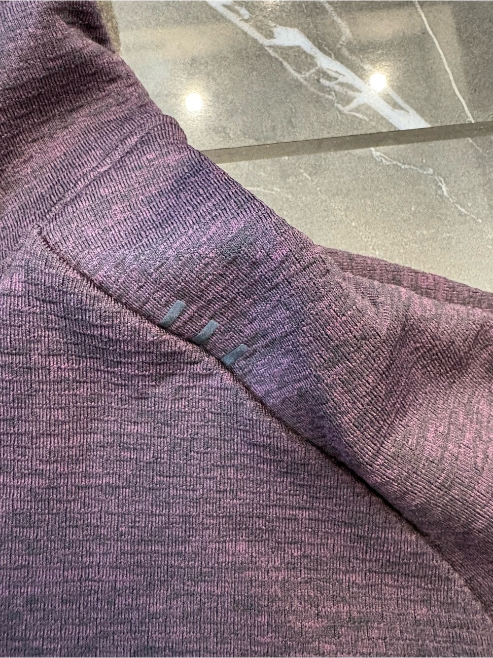 NWT Men's Lululemon Textured Tech Hoodie Heathered  Grape Thistle Color Medium - Picture 7 of 10